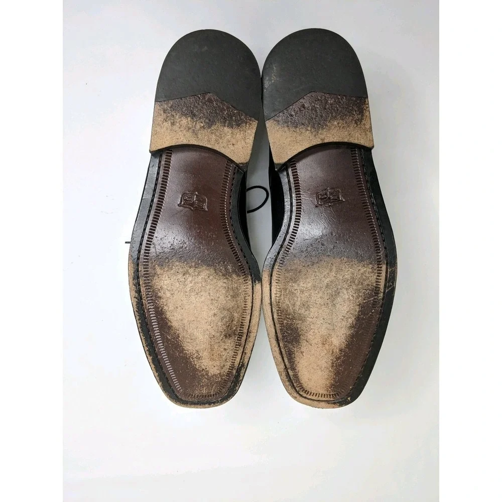 Cole Haan City Black Leather Lace Up Casual Dress Oxford Shoe‎ Mens 13 D EUC